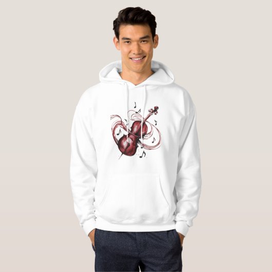 abstract violin hoodie (Vorne ganz)