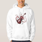 abstract violin hoodie (Vorderseite)