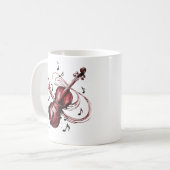 abstract violin kaffeetasse (Vorderseite Links)