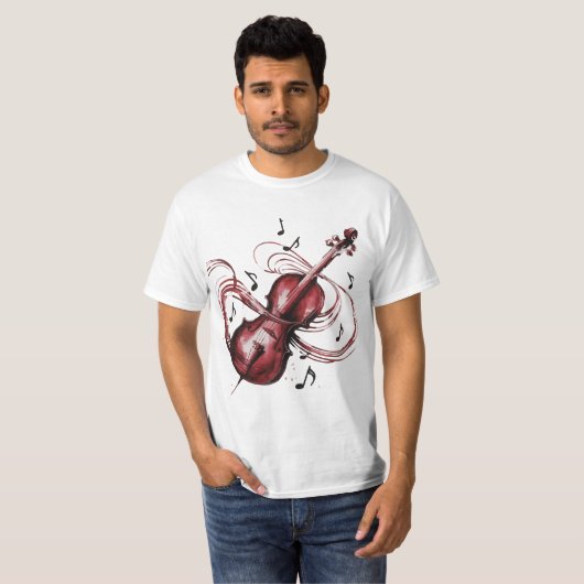 abstract violin T-Shirt (Vorne ganz)