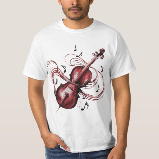 abstract violin T-Shirt (Vorderseite)