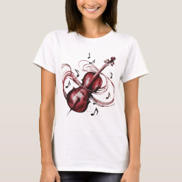 Abstract violin women's T-Shirt
