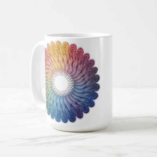 Abstract vivid mug kaffeetasse (Vorderseite Links)