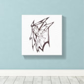 Abstract Vivid Wave Leinwanddruck (Insitu (Holzboden))