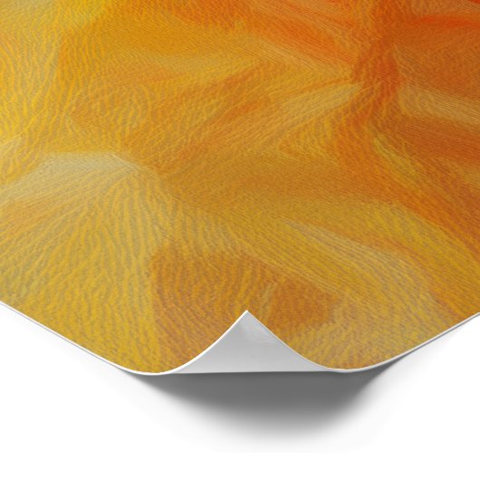 Abstract Warmth: Impressionist Mosaic Poster (Ecke)