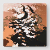 ABSTRACT WATER QUADRATISCHE WANDUHR (Vorderseite)