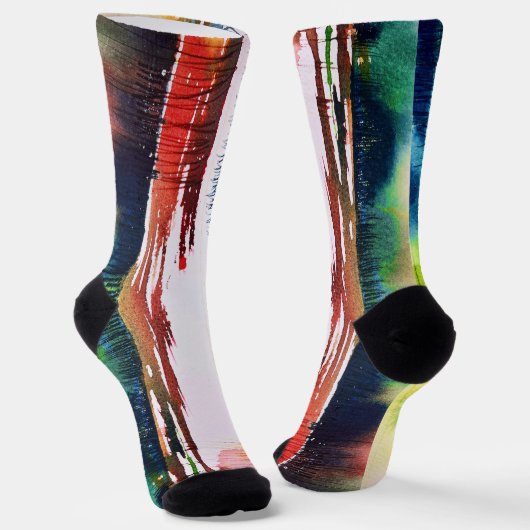 Abstract Watercolor Art Socks Socken (Gewinkelt)