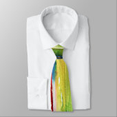 Abstract Watercolor Art Tie Krawatte (Gebunden)