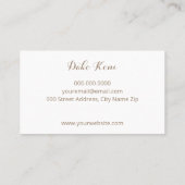 Abstract Watercolor Business Card in Pearl Visitenkarte (Rückseite)
