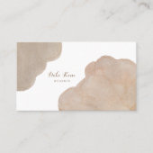 Abstract Watercolor Business Card in Pearl Visitenkarte (Vorderseite)