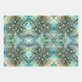 Abstract Watercolor Christmas Geschenkpapier Set (Vorderseite)