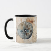 Abstract watercolor design circles coffee mug tasse (Links)