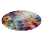 Abstract Watercolor Florals Cutting Board Schneidebrett (Ecke)