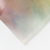Abstract Watercolor Florals Print Fleecedecke (Ecke)