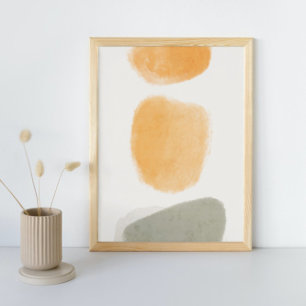 Abstract Watercolor Geometrical, Abstract, Minimal Poster