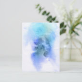 Abstract watercolor hand painted background 9 postkarte (Stehend Vorderseite)