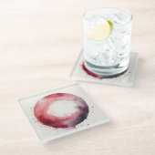 abstract watercolor ring  glasuntersetzer (Schrägansicht)