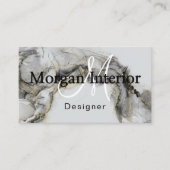 Abstract Watercolor Shapes Interior Designer Visitenkarte (Vorderseite)