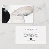 Abstract Watercolor Shapes Therapist  Visitenkarte (Vorne/Hinten)