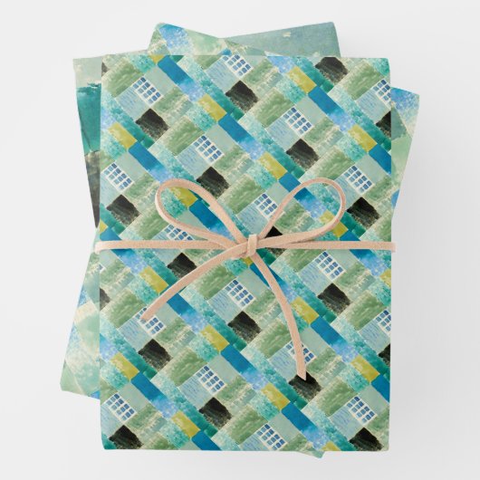 Abstract watercolor window by Paul Klee Geschenkpapier Set (Beispiel)