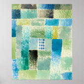 Abstract watercolor window by Paul Klee Poster (Vorne)