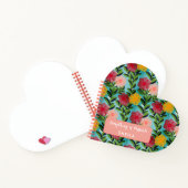 Abstract Watercolour Florals Notebook Blue Notizblock (Innenseite)