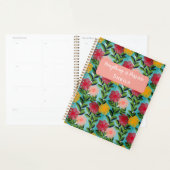 Abstract Watercolour Florals Notebook Blue Planer (Anzeige)