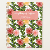 Abstract Watercolour Florals Planner Planer (Vorderseite)