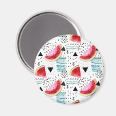 Abstract Watermelon Pattern Magnet (Vorderseite/Rückseite)