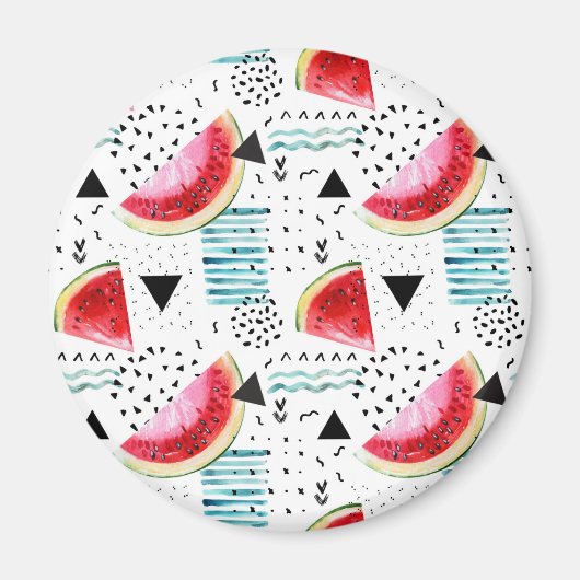 Abstract Watermelon Pattern Magnet (Vorne)