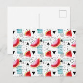 Abstract Watermelon Pattern Postkarte (Vorne/Hinten)