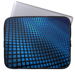 Abstract wave design blue laptopschutzhülle