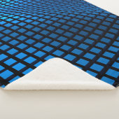 Abstract wave design blue sherpadecke (3/4)