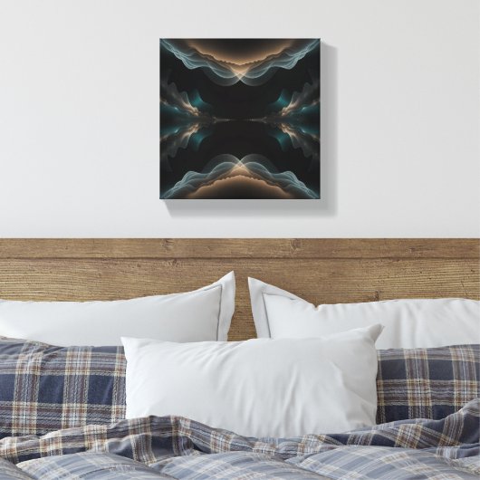 Abstract Wave Energy Canvas Art Leinwanddruck (Insitu (Schlafzimmer))