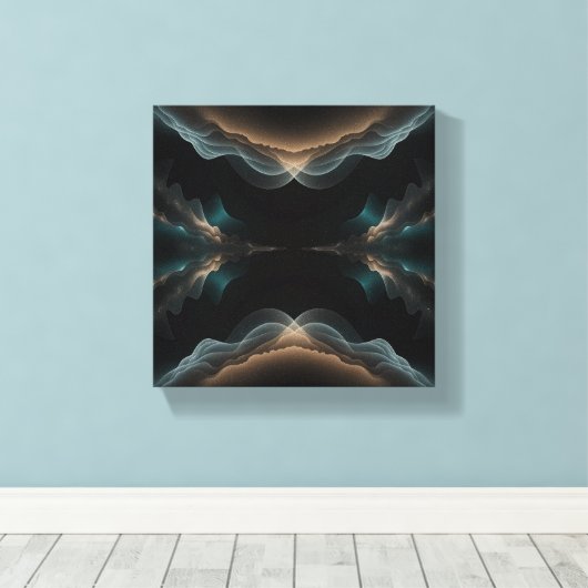 Abstract Wave Energy Canvas Art Leinwanddruck (Insitu (Holzboden))