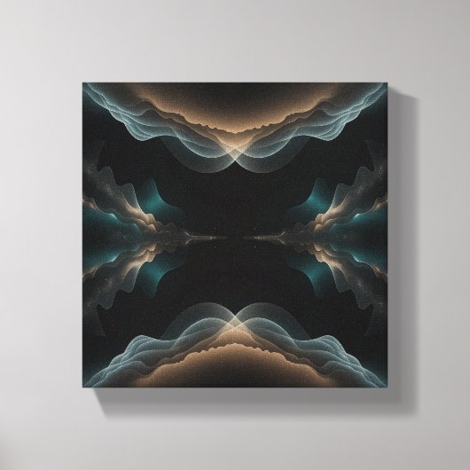 Abstract Wave Energy Canvas Art Leinwanddruck (Vorderseite)