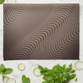 Abstract Waves Kitchen Towel Geschirrtuch (Gefaltet)