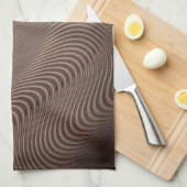 Abstract Waves Kitchen Towel Geschirrtuch (Viertel Falte)