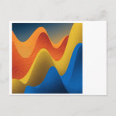Abstract Waves Postkarte (Vorderseite)