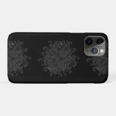 Abstract White Outline Waves Seamless Phone Case (Rückseite (Horizontal))