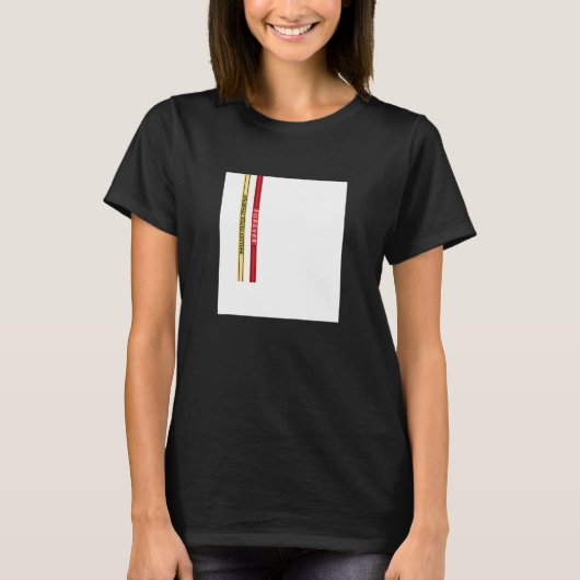 Abstract White Square Straps Illustration Graphic T-Shirt (Vorderseite)