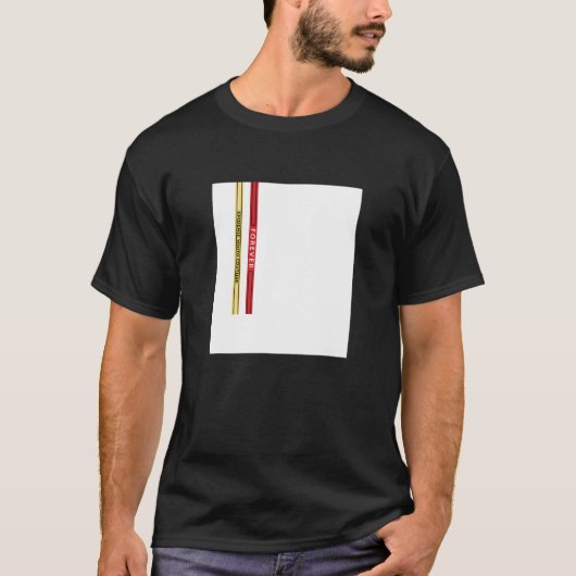 Abstract White Square Straps Illustration Graphic T-Shirt (Vorderseite)