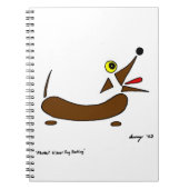 Abstract Wiener Dog Notebook Notizblock (Vorderseite)