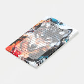 Abstract Wild Spirit Wolf Post-it Klebezettel (angewinkelt)