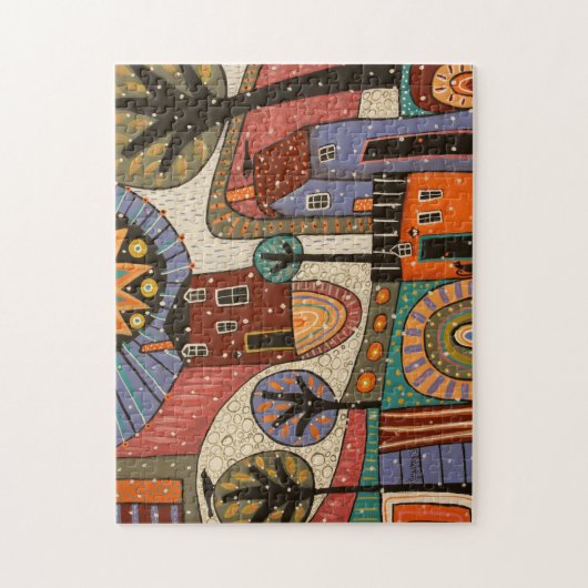 Abstract Winter Jigsaw Puzzle by Karla Gerard (Vertikal)