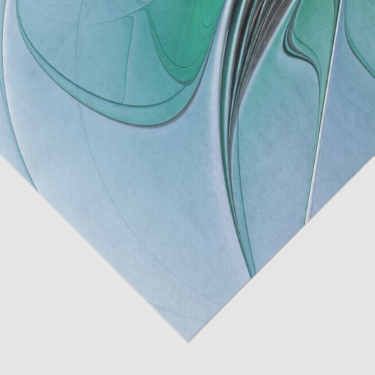 Abstract With Blue, Modern Fractal Art Seidenpapier (Detail)