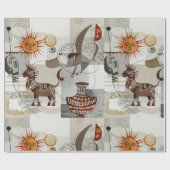 Abstract with ethnic elements geschenkpapier (Flach)