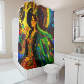 abstract woman 002 duschvorhang (Beispiel)