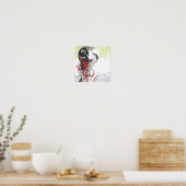 Abstract woman's face Poster (Küche)