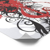 Abstract woman's face Poster (Ecke)